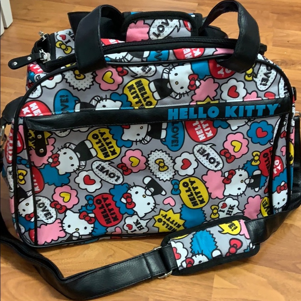 Hello Kitty Duffle Bag with Trolley Handle